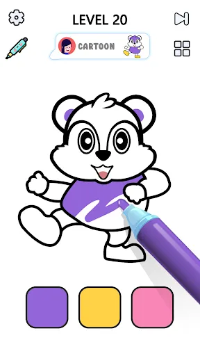 Gameplay screenshot 2 from Satisfying Coloring - Casual game